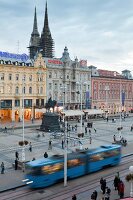 View of Ban Jelacic Square, Croatia