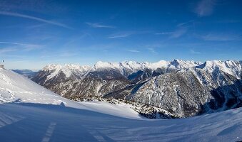 Winterlandschaft, Leutaschtal, Panorama