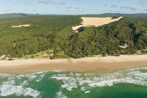 View of Fraser Island in Queensland, Australia, Aerial view