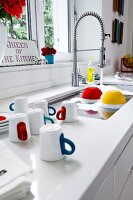 Küche, Detail, Spüle, Spülbecken, Abwasch, Geschirr