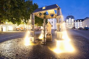 Saarland, Saarbrücken, Saarbrücker Schloss, Schlossplatz, Skulptur