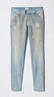 Jeans, Acid Look, Nieten, blau, Met 