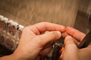 Hand's weaving carpet in Urgup, Anatolia, Turkey