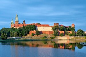 View of Wawel Royal Castle in Krakow, Poland