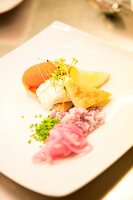 Close-up of appetizer served on plate