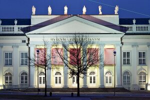 Facade of Fridericianum Museum in Friedrich Place, Kassel, Hessen, Germany