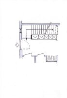 Illustration, Grundriss, Treppe, Treppenaufgang, Einbau, Schränke