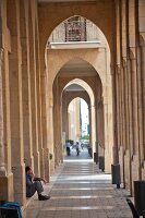 Arcades inside Old Town in Beirurt, Lebanon