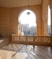 Balcony with arcades in Old Town, Beirut, Lebanon