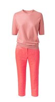 Outfit, Zusammenstellung 3/4-Hose und Strickpulli in rosa
