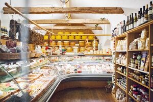 Cheese shop in Brixen, South Tyrol