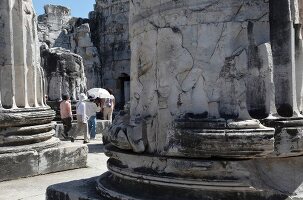 View of Apollo temple in Didyma, Turkey