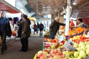 Market stall with fresh fruit