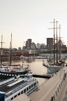 Kanada, Montreal, Vieux Port, Quai Jacques-Cartier, Hafen, Abendlicht