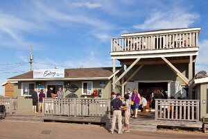 People in Brackley-Dalvay at Prince Edward island National park, Canada