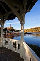 View of Mahone Bay from porch, Nova Scotia, Canada