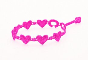 Cruciani-C-Armband, Cruciani C Armband, Freundschaftsband, pink