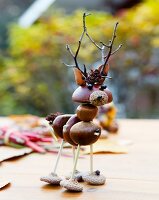 Autumnal ornament made from natural materials