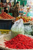 Thailand: Bangkok, Chillischoten, Markt