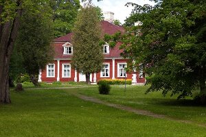 Orellen, Lettland, Unguri Manor, Herrenhaus im Barockstil, aussen