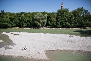 Deutschland, München, Isaraue, zwischen Praterinsel und Museumsinsel