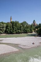 Deutschland, München, Isaraue, zwischen Praterinsel und Museumsinsel