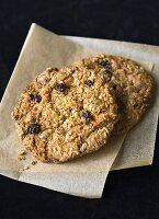 Two Oatmeal Raisin Cookies