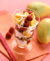 Raspberry Mango Parfait