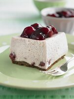 Cheese cake with cherries