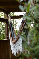 Hammock in summer house