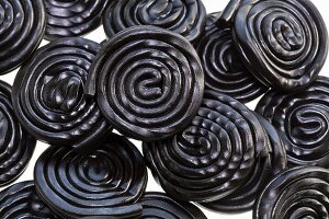 Liquorice whirls