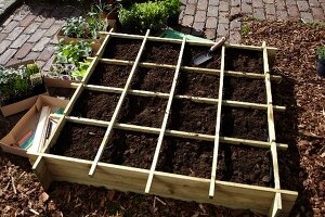 Home-made wooden nursery bed