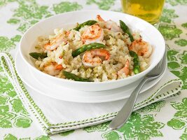 Shrimp and Asparagus Risotto