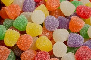 Bunte Geleebonbons (bildfüllend)