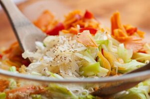 Glass noodle salad with vegetables (Korea)