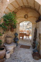 Entrance area of a cave dwelling