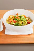 Vegetable curry in a bowl