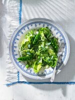 Spring salad with peas