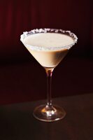 Caramel Martini with Sugared Rim