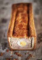 Pork pie with egg