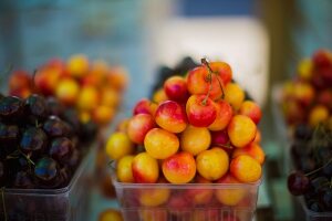 Rainier cherries