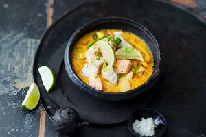 Thai curry with fish and seafood (Thailand)