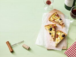 Quiche mit Feta & Oliven