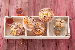 Pfirsischmuffins mit Amaretto