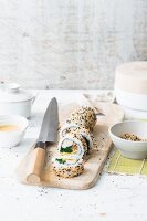 California rolls with sesame seeds