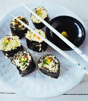 'Low carb' sushi with cauliflower instead of rice