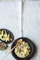 Barley risotto with fennel