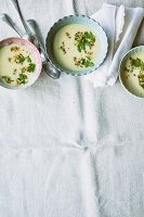 Celeriac soup with coconut and ginger