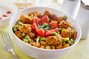 Soya chunks with vegetables