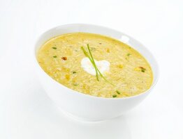 Creamy sweetcorn soup